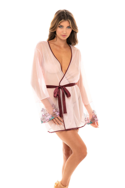 Szlafrok przezroczysty francuskiej luksusowej marki Oh La La cheri Paris Annette Robe