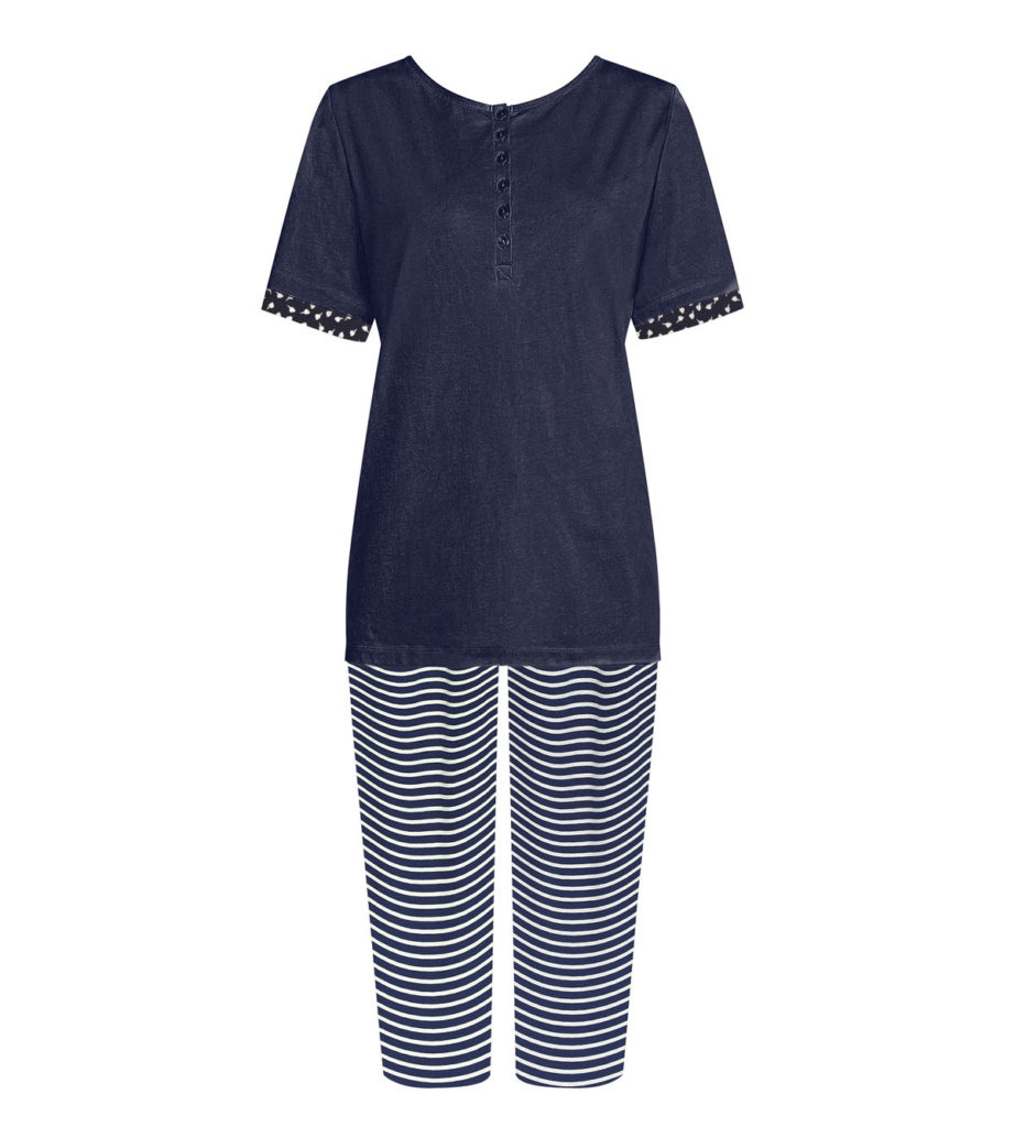 Piżama Triumph krótki rękaw kapri bawełna