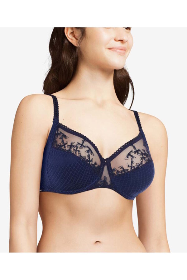 Biustonosze koronkowe duże rozmiary Chantelle Instants C13A10 granatowy Biustonosze koronkowe duże rozmiary Chantelle Instants C13A10 granatowy