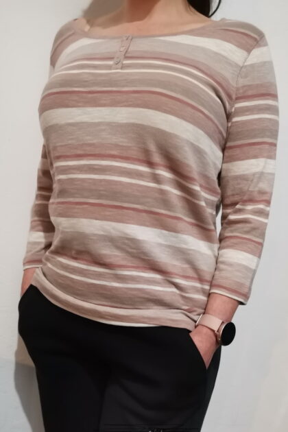 Bluzka bawełniana z długim rękawem Betty Barclay