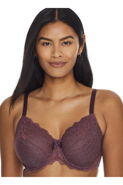 Koronkowy biustonosz na duży biust Chantelle Rive Gauche C3281 kakaowy Koronkowy biustonosz na duży biust Chantelle Rive Gauche C3281