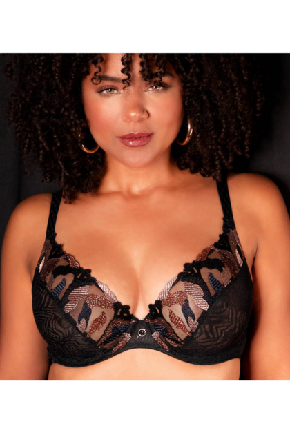 Koronkowy biustonosz z fiszbinami Chantelle Montaigne C19J10 Koronkowy biustonosz z fiszbinami Chantelle Montaigne C19J10