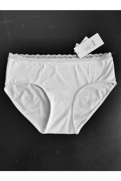 Gładkie majtki z bawełny Basic Lace Midi Femilet FA0430