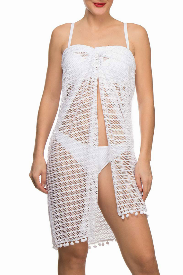 Pareo długie białe Lise Charmel Antigel La Sporty Sirene ESA6071 2