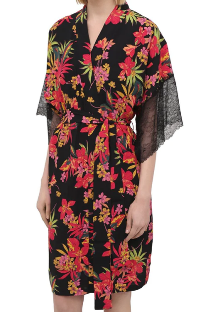 G73 Szlafrok w kwiatki Lise Charmel Fleurs de Nuit ALG2073