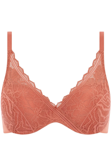 Lekko usztywniany biustonosz na duży biust Floral Touch