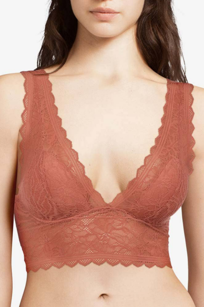 Koronkowa lekko usztywniana braletka Femilet Floral Touch F9427