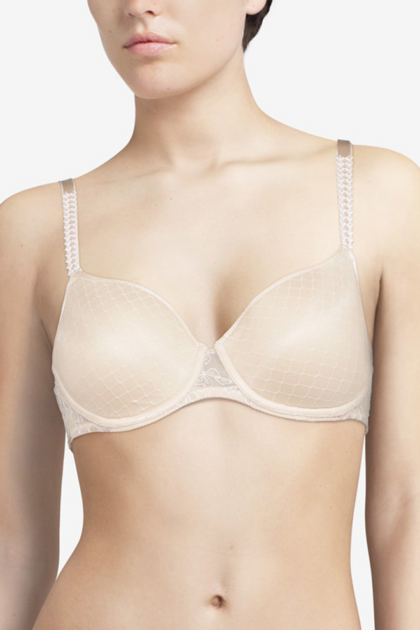 Lekko usztywniany biustonosz Chantelle na duży biust Instants C13A60 cielisty Lekko usztywniany biustonosz Chantelle na duży biust Instants C13A60