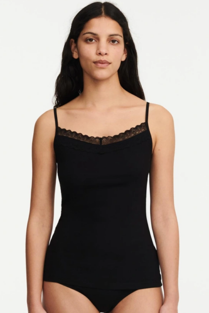 Bawełniany podkoszulek na ramiączkach Femilet Basic Lace FA0480