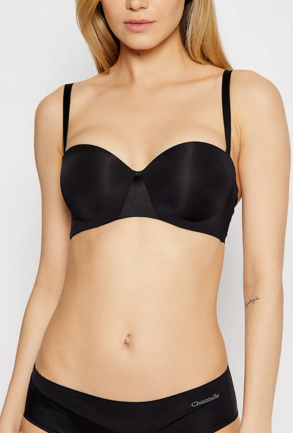 Gładki biustonosz Chantelle Essential C15G50 typu bardotka