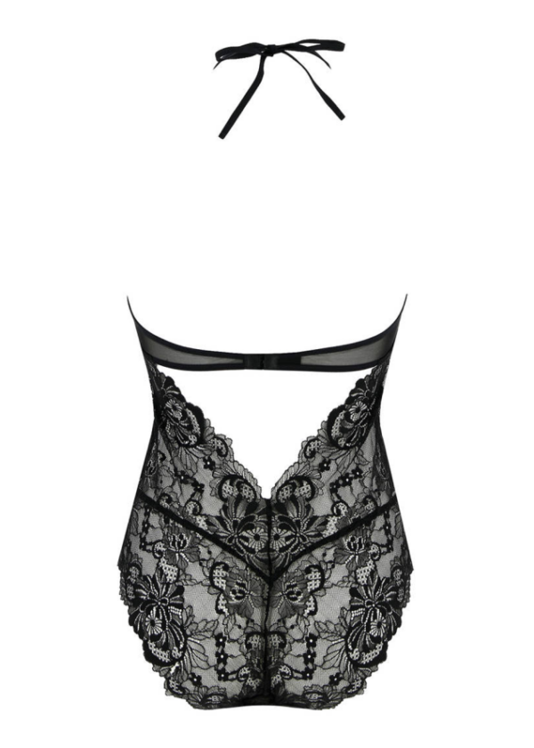 Czarne koronkowe body Lise Charmel Ecrin Desir ALG5215 tył