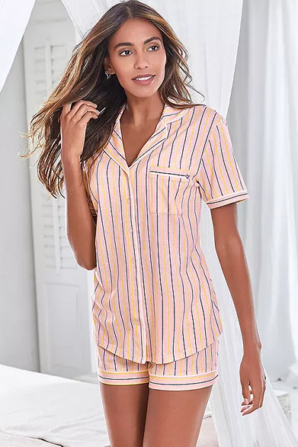 Piżama zapinana z szortami S.Oliver 4596 Niemiecka jakość