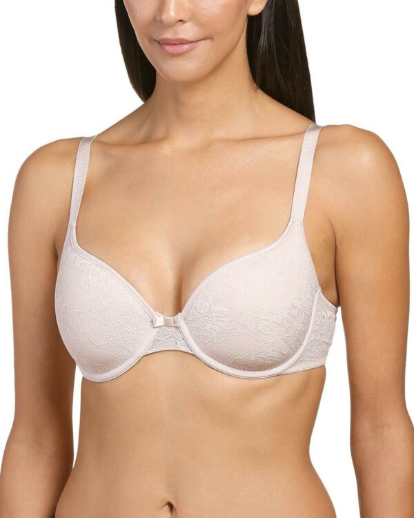 Lekko usztywniany koronkowy biustonosz Naturana Blue lable Salamanca 7655