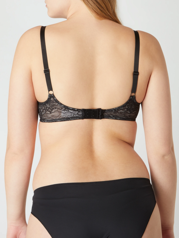 Lekko usztywniany koronkowy biustonosz