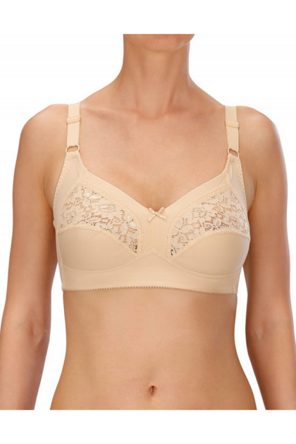 Bawełniany miękki komfortowy biustonosz Naturana 86278