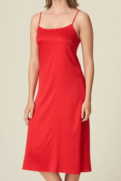Długa czerwona jedwabna koszulka nocna Marie Jo Linda 0802350