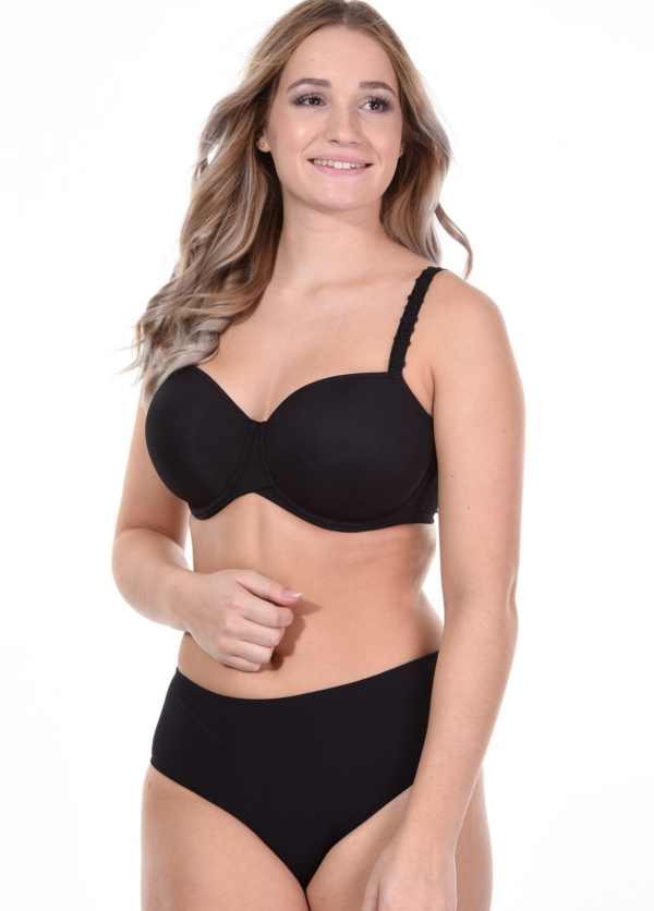 Gładki czarny biustonosz Primadonna Star 0241863 2