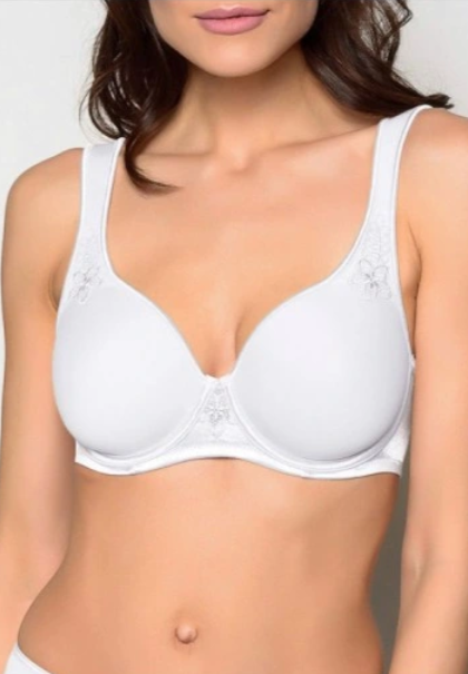 Gładki lekko usztywniany biustonosz Viania 514972 z szerokimi ramiączkami