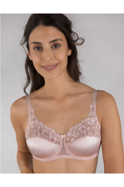 Uroczy miękki biustonosz Naturana 87543 z koronką