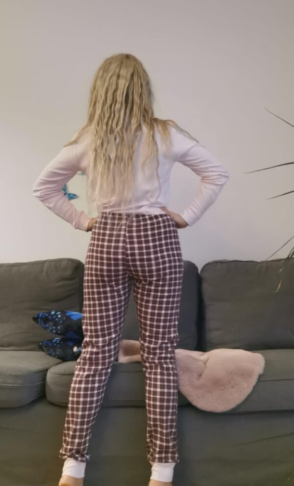 Piżama damska Pamy Sorbetto z owieczką komplet bluza i spodnie