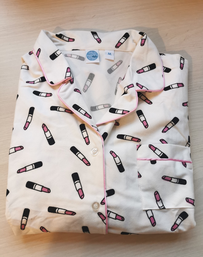 Ciepła zapinana piżama damska Sorbetto Saba włoska