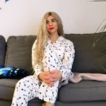 Ciepła zapinana piżama damska Sorbetto Saba włoska