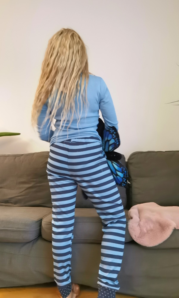 A B Piżama damska z dzianiny Sorbetto Safira D002123