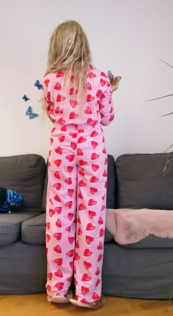 Zapinana włoska piżama damska Sorbetto Vivian z bawełny