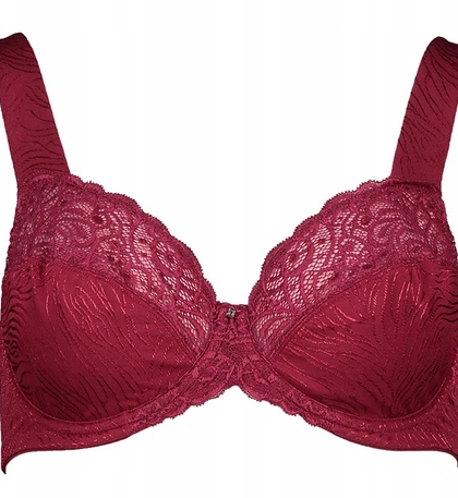 Miękki biustonosz na fiszbinach dodatkiem koronki Viania Marina 194450