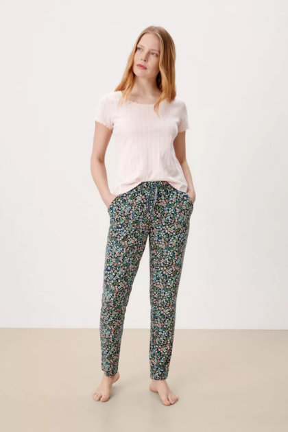 Zwężane spodnie od piżamy lekkie spodnie S.Oliver 4404