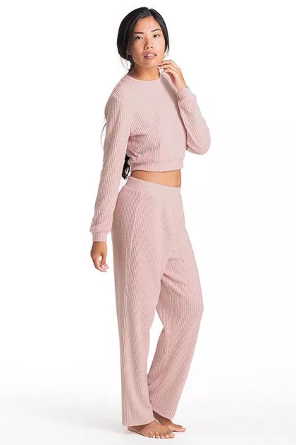 AAA Bluza piżamowa Dorina Waffle z dodatkiem wiskozy