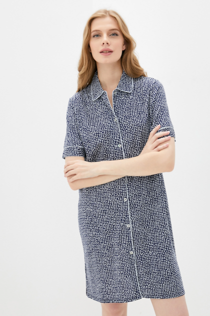 Koszula nocna Triumph Boyfriend NDK SSL BOYFRIEND granat w kropki