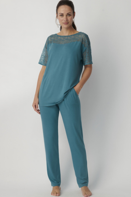 Piżama damska Amourette PK SSL 01 X morski