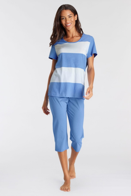 Piżama damska Sets PK capri x 01 niebieski