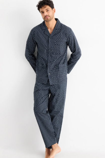 Elegancka męska piżama bawełniana C&A 100% bawełna 77534