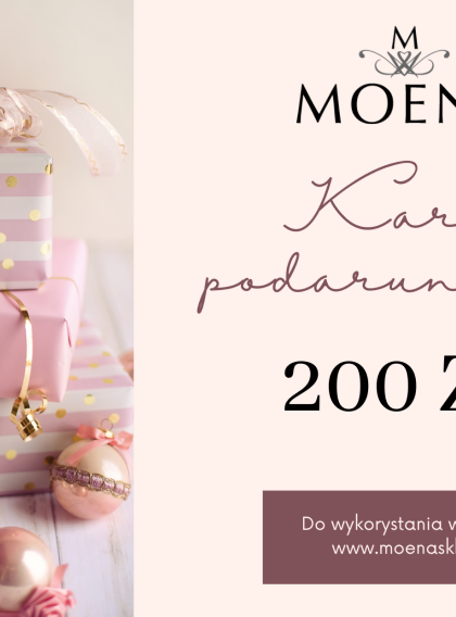 Karta podarunkowa Moena 200 zł