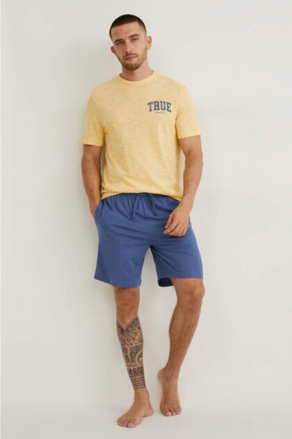 Męska piżama bawełna podkoszulek i szorty C&A 2167603