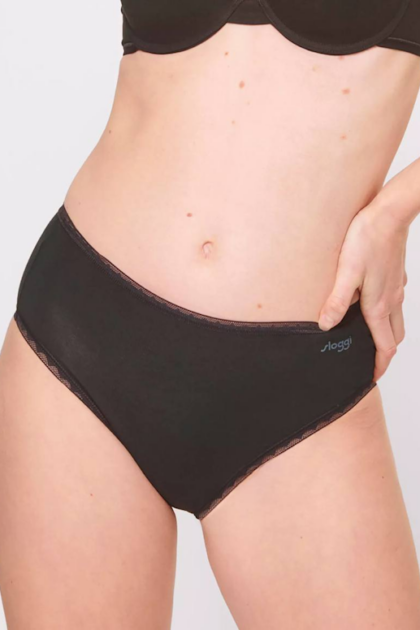 Sloggi go high waist czarny