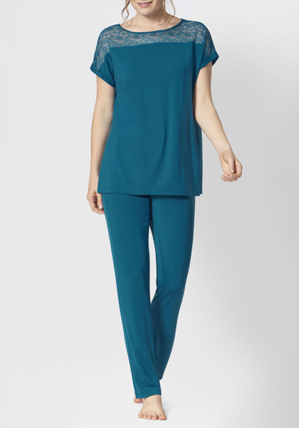 Piżama damska Amourette PK SSL morski_