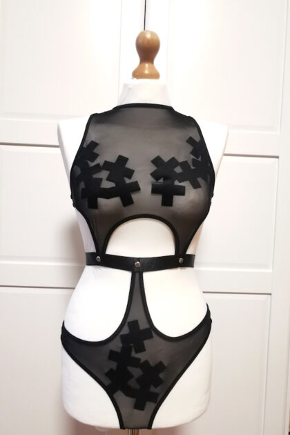 Body erotyczne BDSM Oh La La Cheri Paris 52-10635 Velvet X Teddy