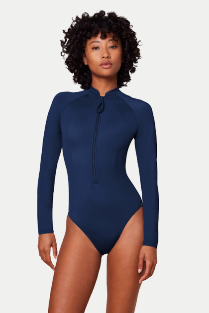 Jednoczęściowy strój kąpielowy Triumph Summer Mix Match O 04 sd granat