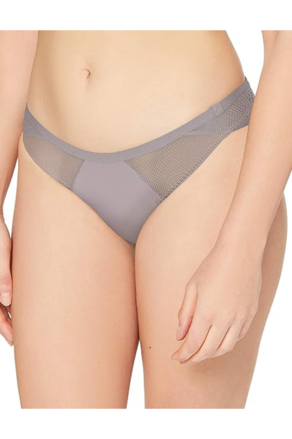 Koronkowe figi Sloggi S Symmetry Low Rise Cheeky jaspopielaty