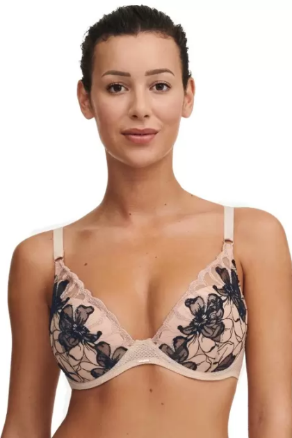 Biustonosz Chantelle Fleurs Signature C12Q20 usztywniany z fiszbinami