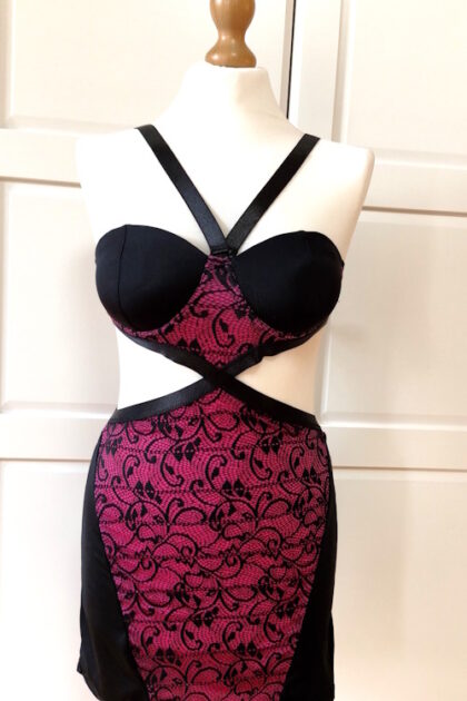 Sukienka erotyczna push-up Oh La La Cheri Paris 9058 Cut Out Dress