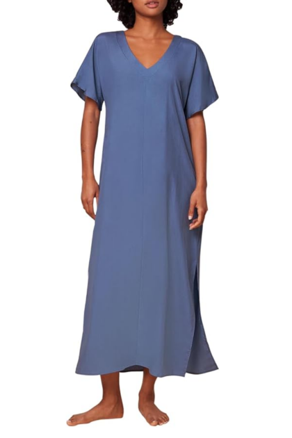 Długa sukienka płazowa z naturalnego materiału Triumph beach MyWear Maxi Dress sd