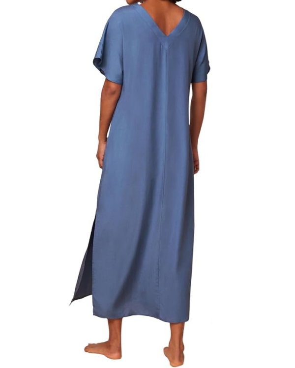 Długa sukienka płazowa z naturalnego materiału Triumph beach MyWear Maxi Dress sd
